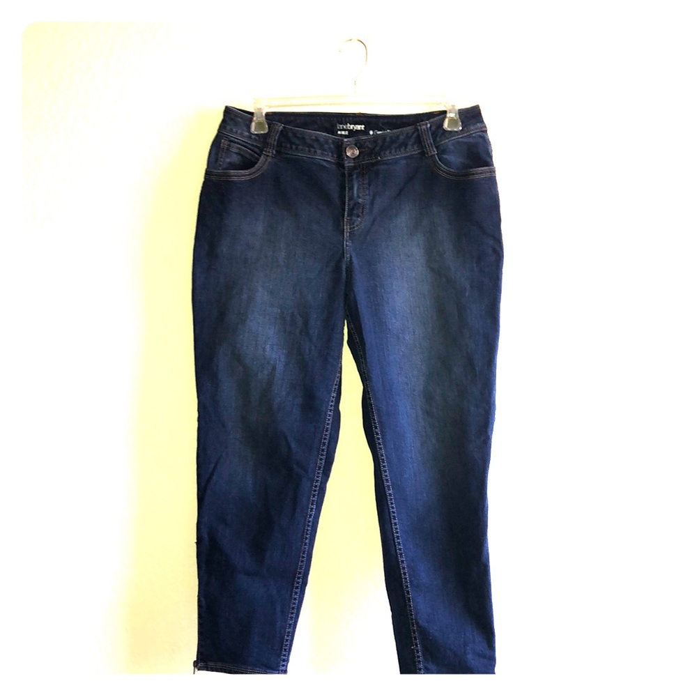 Lane Bryant Zippered Ankle Jeans, Size 16